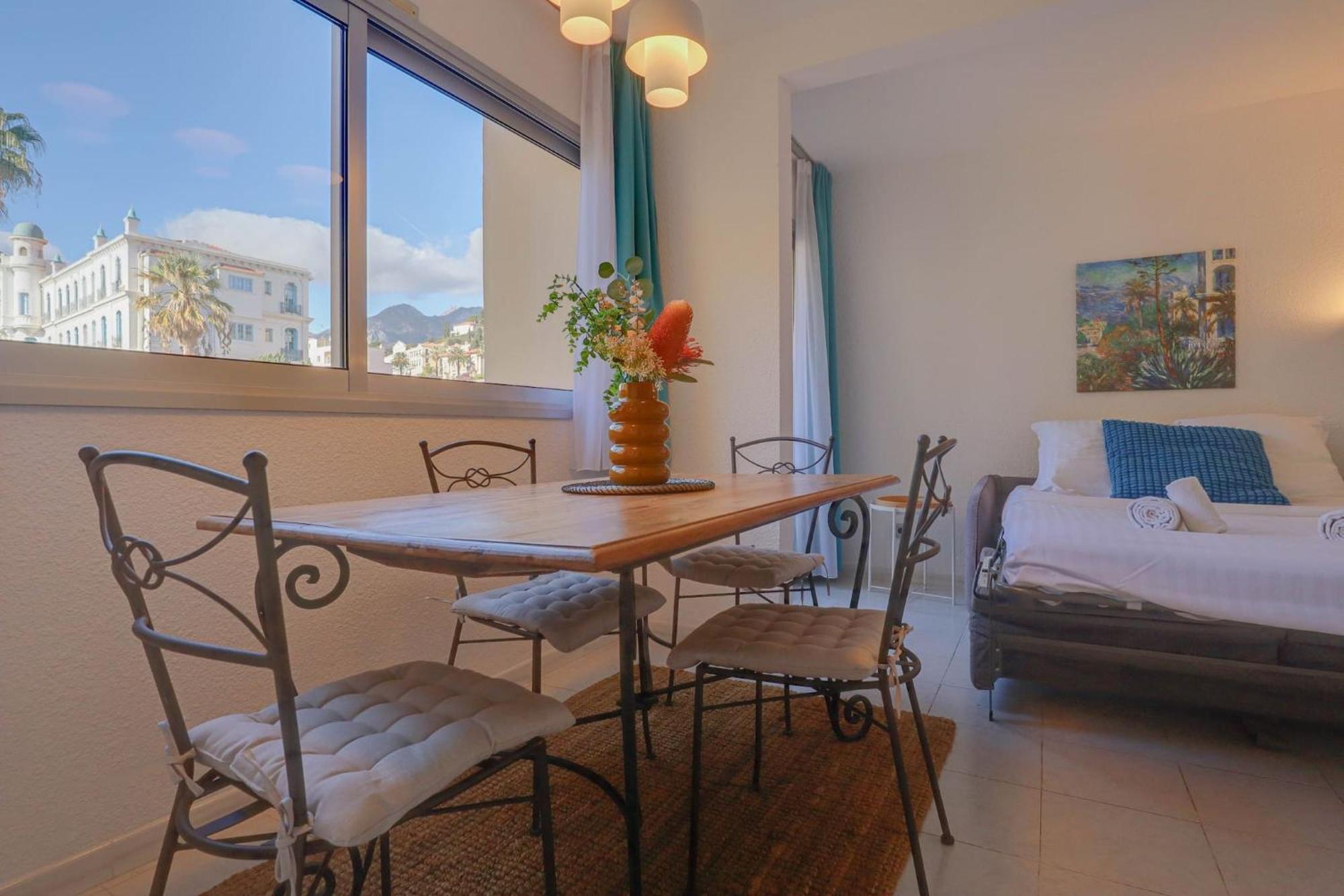 "Charmant Studio" Plein Centre, Calme, Terrasse Menton Extérieur photo