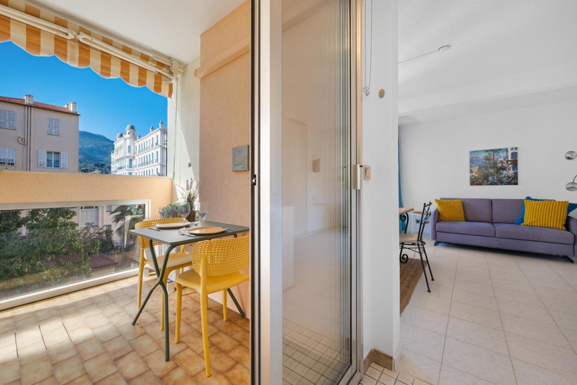 "Charmant Studio" Plein Centre, Calme, Terrasse Menton Extérieur photo