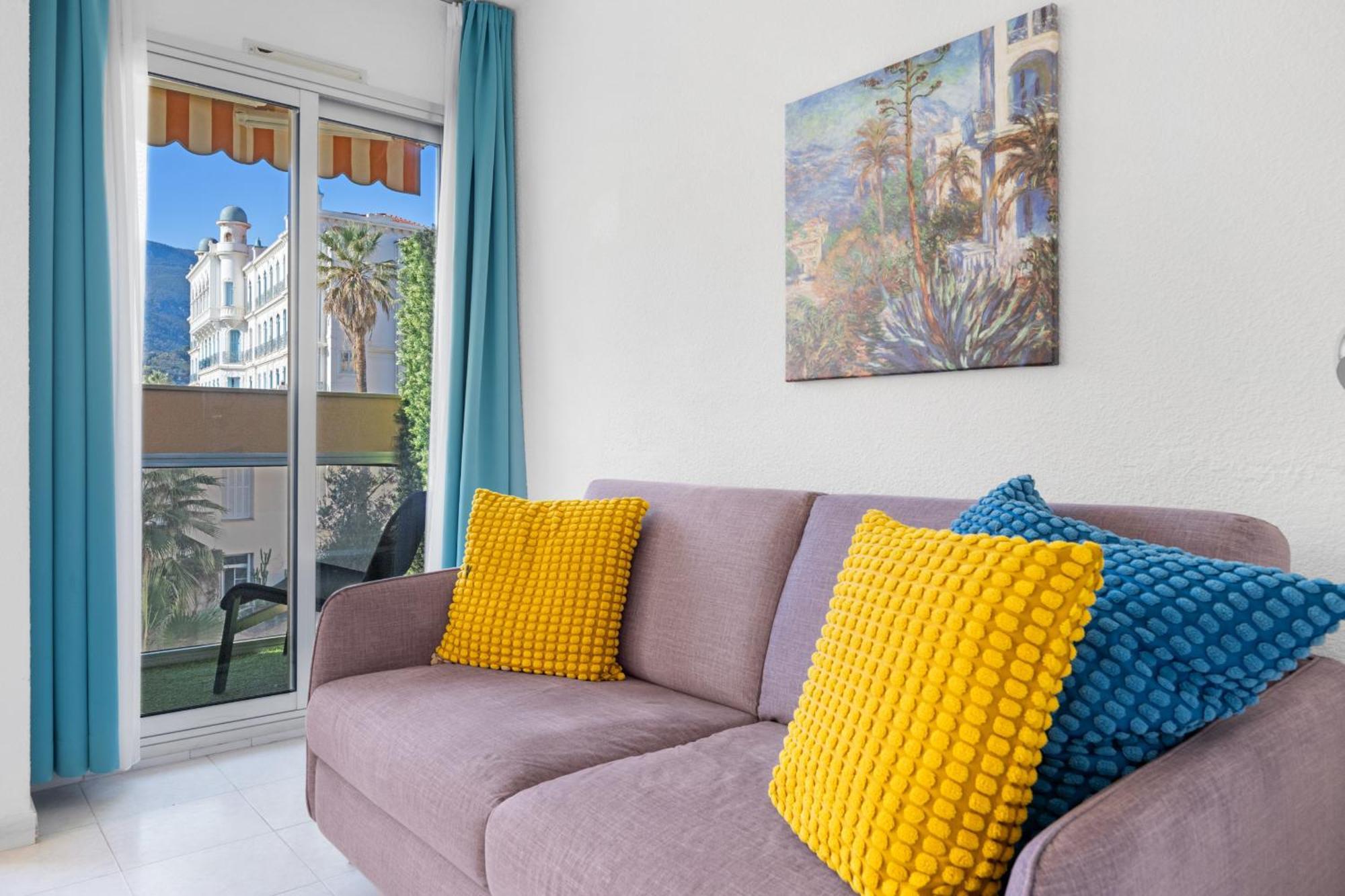 "Charmant Studio" Plein Centre, Calme, Terrasse Menton Extérieur photo