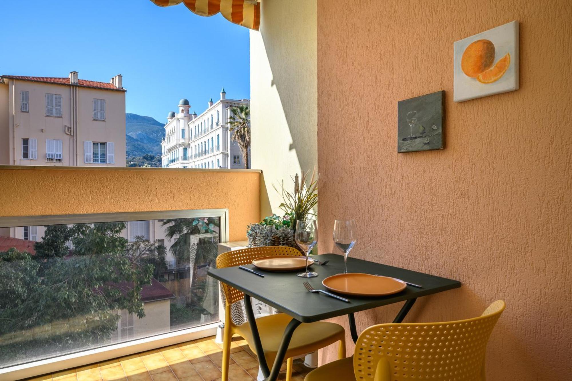 "Charmant Studio" Plein Centre, Calme, Terrasse Menton Extérieur photo