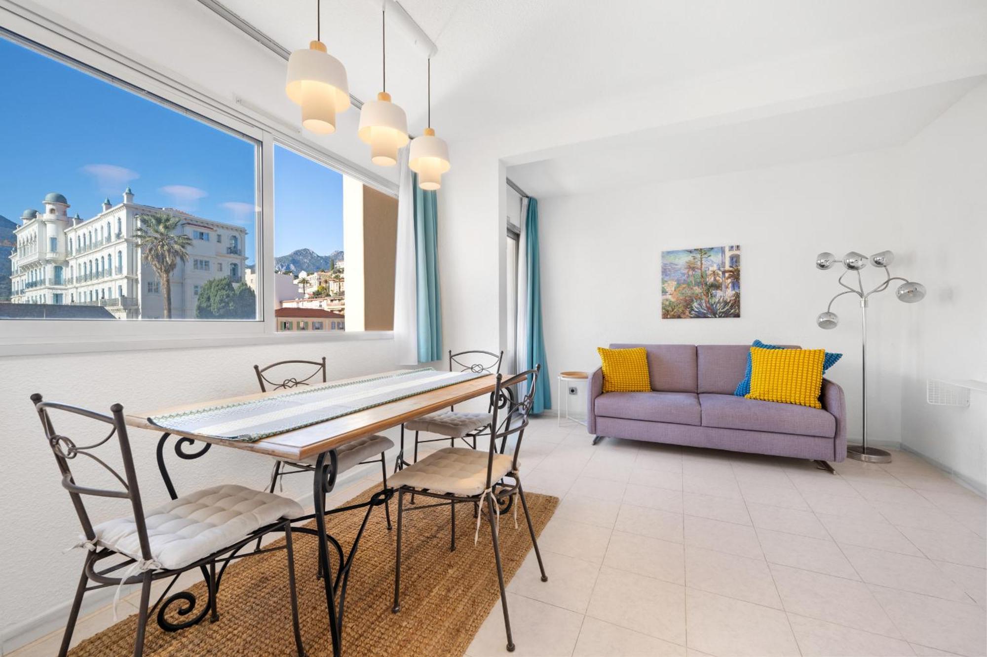 "Charmant Studio" Plein Centre, Calme, Terrasse Menton Extérieur photo